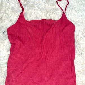 a cropped tank top with a built in bra